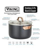 Viking 11-Pc. 3-Ply Stainless Steel Induction-Safe Cookware Set