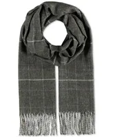 V. Fraas Men's Prince of Wales Plaid Scarf