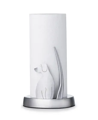 Woof Small Size Paper Towel Holder - Silver