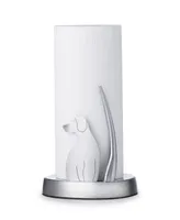 Woof Small Size Paper Towel Holder - Silver