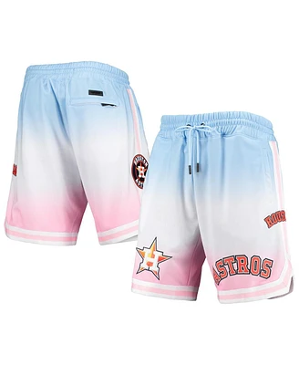 Men's Pro Standard Blue, Pink Houston Astros Team Logo Ombre Shorts