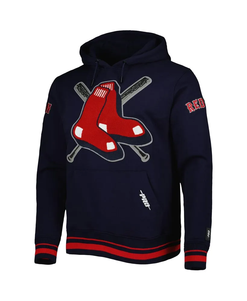 Men's Pro Standard Navy Boston Red Sox Mash Up Logo Pullover Hoodie
