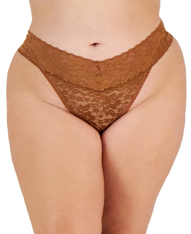 I.N.C. International Concepts Women's Lace-Trim Thong Underwear