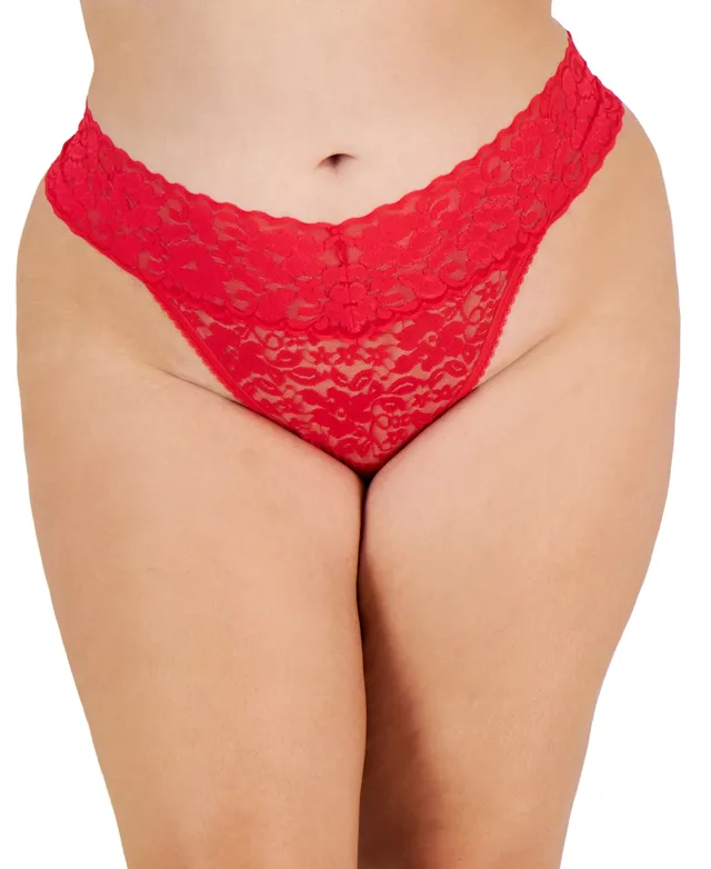 I.n.c. International Concepts Plus Lace Thong Underwear Lingerie, Created  for Macy's