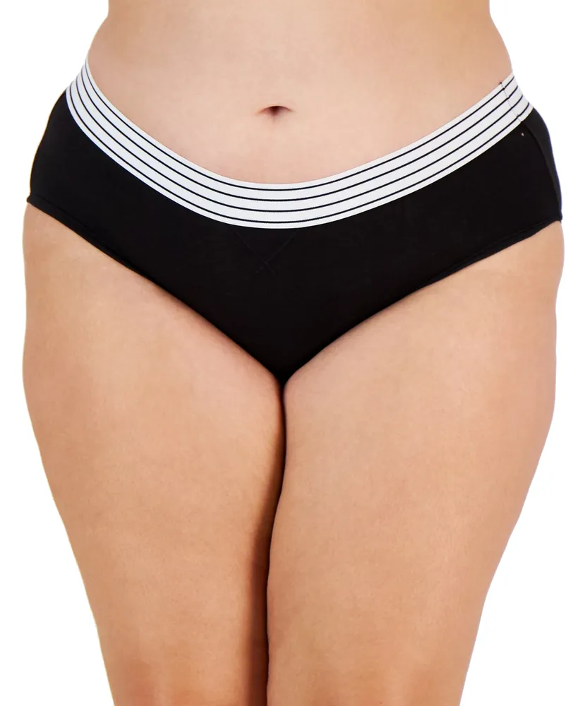 Jenni Plus Lace-Trim Hipster Underwear, Created for Macy's