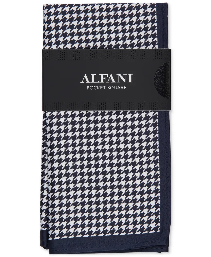 Alfani Men's Houndstooth Pocket Square, Created for Macy's