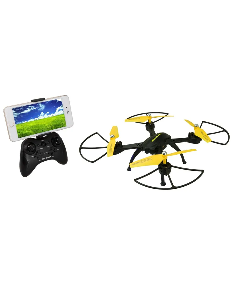 iLive Sky Rider X-11 Stratosphere Quad Copter Drone with Wi-fi Camera, 14.37" x 14.37"