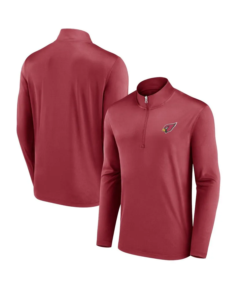 Men's Fanatics Cardinal Arizona Cardinals Underdog Quarter-Zip Jacket