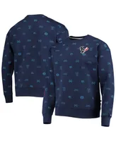 Men's Tommy Hilfiger Navy Houston Texans Reid Graphic Pullover Sweatshirt