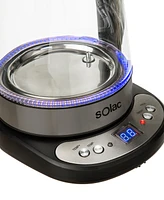 Solac Aroa Premium Cordless Glass Electric Brew Kettle with Adjustable Temperature
