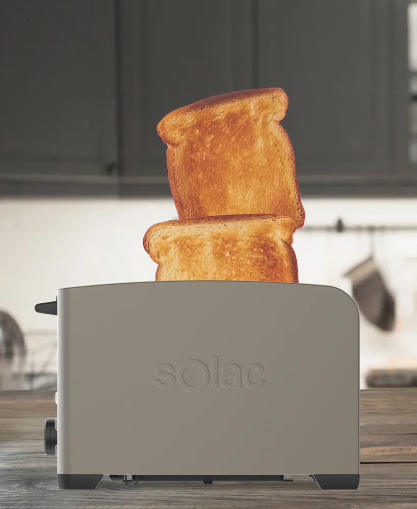 Solac My Toast Ii Legend Stainless Steel 2-Slice Toaster - Dark Brushed Stainless