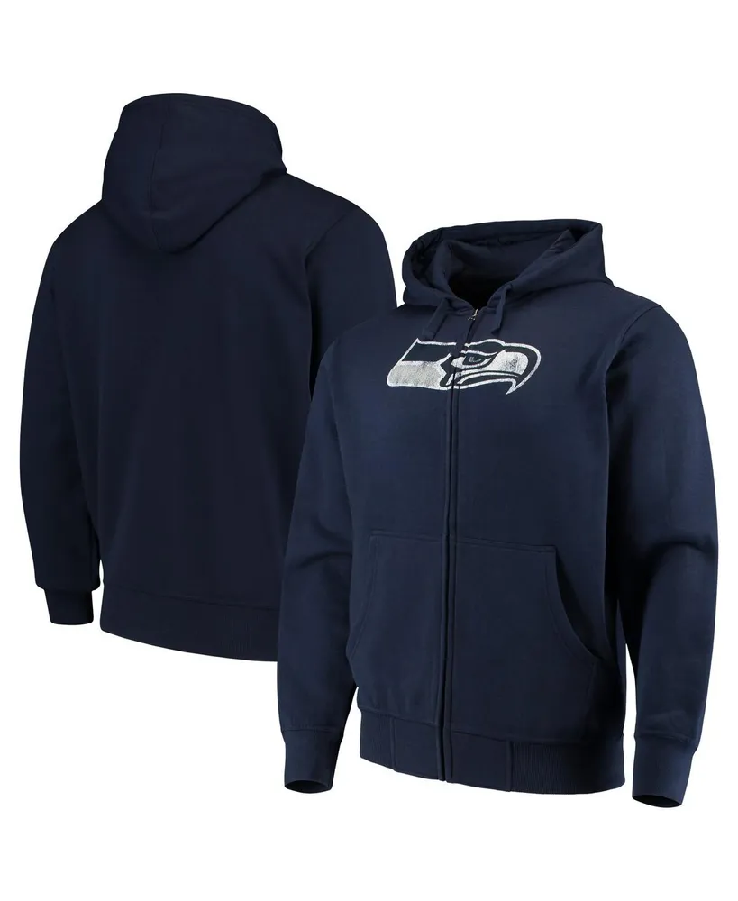 Men's G-iii Sports by Carl Banks College Navy Seattle Seahawks Primary Logo Full-Zip Hoodie