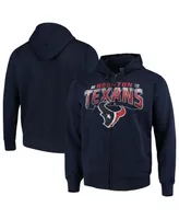 Men's G-iii Sports by Carl Banks Navy Houston Texans Perfect Season Full-Zip Hoodie