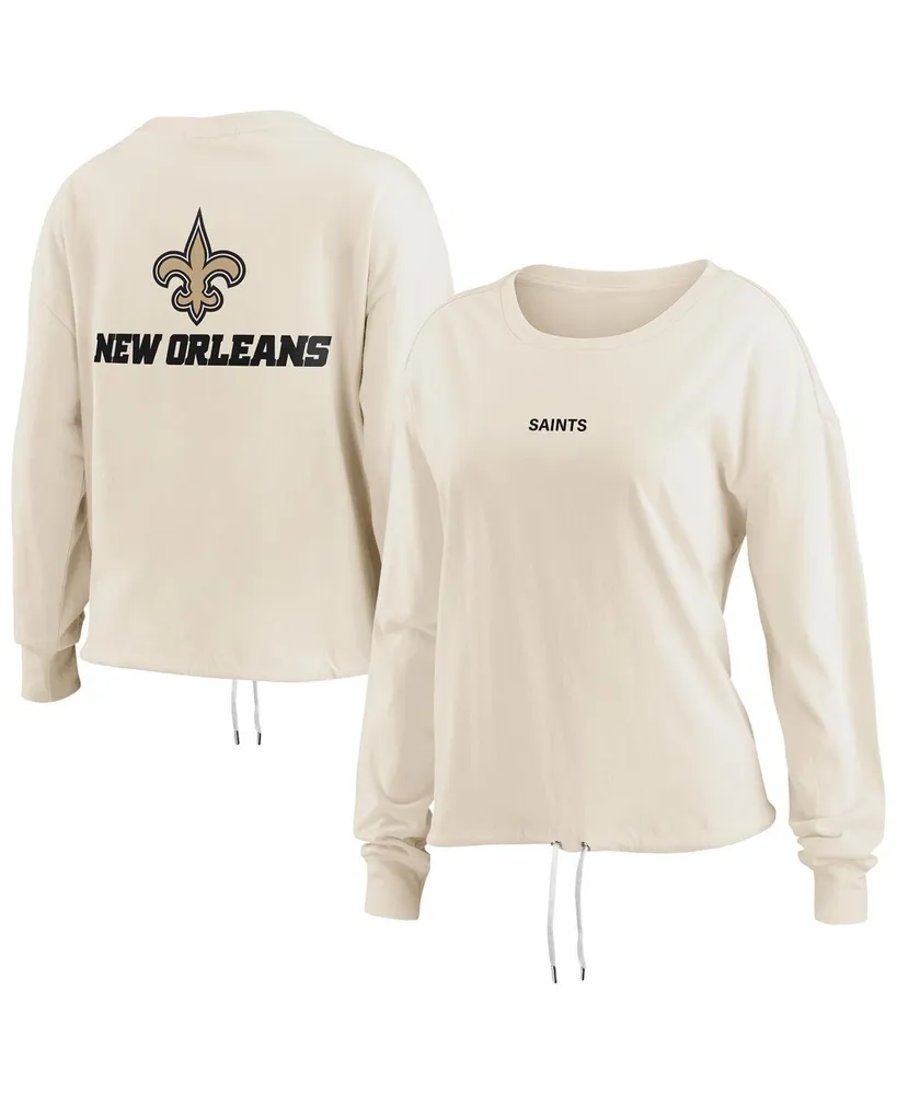 WEAR by Erin Andrews Women's WEAR by Erin Andrews Black/White New Orleans  Saints Color-Block Full-Zip Hoodie