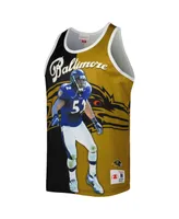 Men's Mitchell & Ness Ray Lewis Black, Gold Baltimore Ravens Retired Player Graphic Tank Top