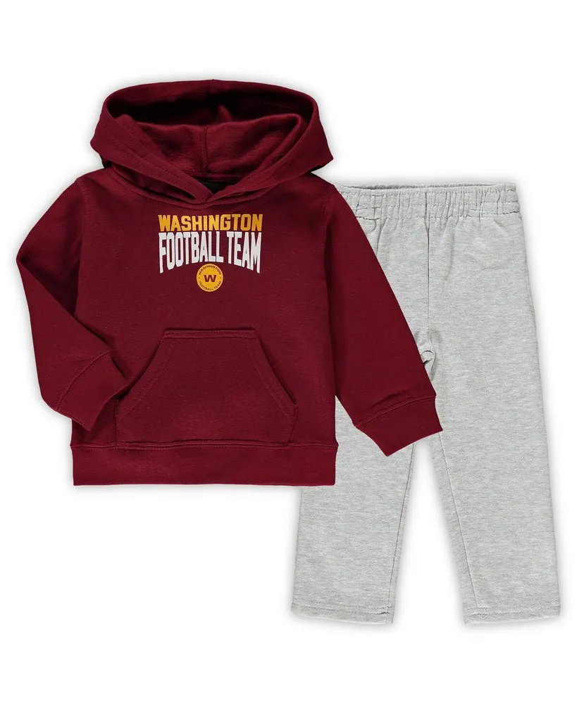 Youth Burgundy Washington Football Team Allover Print Long Sleeve T-Shirt &  Pants Sleep Set