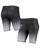 Women's Foco Black Las Vegas Raiders Gradient Biker Shorts