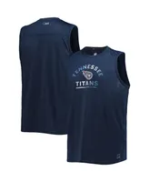 Men's Msx by Michael Strahan Navy Tennessee Titans Rebound Tank Top