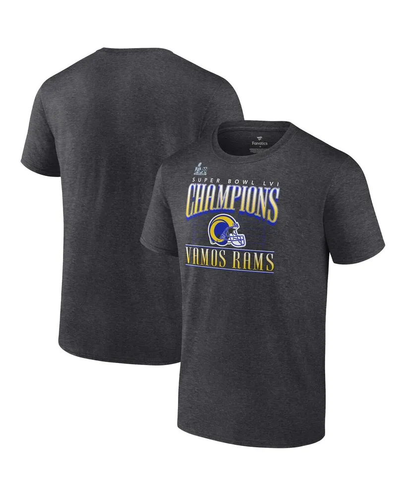 Men's Fanatics Branded Matthew Stafford Charcoal Los Angeles Rams Super Bowl  LVI Champions Hometown T-Shirt