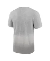 Men's Fanatics Heathered Gray, Gray Cleveland Browns Team Ombre T-shirt