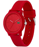Lacoste Men's L.12.12 Red Silicone Strap Watch 42mm