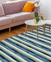 Liora Manne' Visions Ii Painted Stripes 5' x 8' Outdoor Area Rug