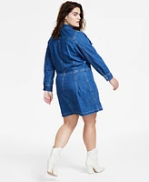 Levi's Plus Ellie Button-Down Denim Dress