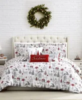 Holly Jolly Lane Reversable 6 Piece Comforter Set