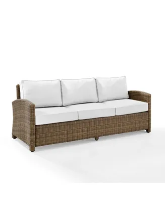 Bradenton Outdoor Wicker Sofa Sunbrella