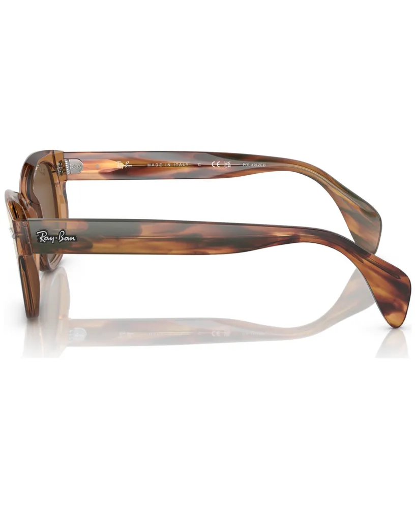 Ray-Ban Unisex Low Bridge Fit Polarized Sunglasses, RB0880SF53-p