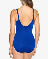 Miraclesuit Razzle Dazzle Siren Twist-Front Underwire Allover Slimming One-Piece Swimsuit