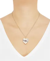 Amethyst (1-1/2ct.tw.) Heart Pendant 18" Necklace in 14k Gold-Plated Sterling Silver
