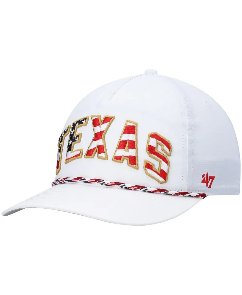 Men's '47 White Texas Longhorns Stars and Stripes Flag Flutter