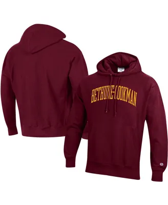 Men's Champion Maroon Bethune-Cookman Wildcats Tall Arch Pullover Hoodie