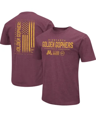 Men's Colosseum Maroon Minnesota Golden Gophers Oht Military-Inspired Appreciation Flag 2.0 T-shirt