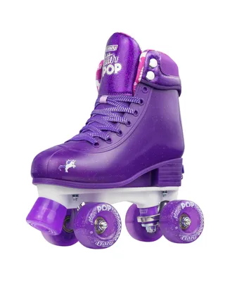 Crazy Skates Adjustable Roller For Girls - Glitter Pop Collection To Fit Four Sizes