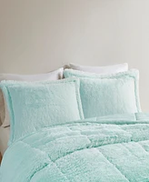 Intelligent Design Brielle Ombre Shaggy Faux Fur -Pc. Comforter Set