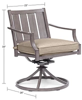 Closeout! Set of Wayland Outdoor Swivel Chairs