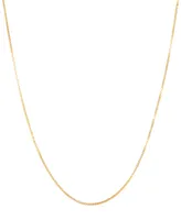 Box Link 20" Chain Necklace in 14k Gold