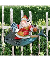 Designocracy Whale Tales Scenic Decorative Ornament Medium