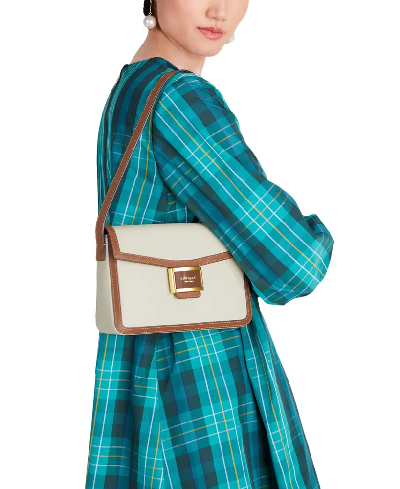 Kate Spade New York Katy Colorblocked Textured Leather Medium Shoulder Bag