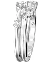 Swarovski 2-Pc. Set Constella Crystal Ring