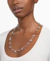 Swarovski Silver-Tone Constella Crystal All Around Necklace, 19-3/4" + 2" extender