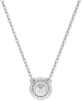 Swarovski Silver-Tone Constella Crystal Pendant Necklace, 14-7/8" + 3" extender