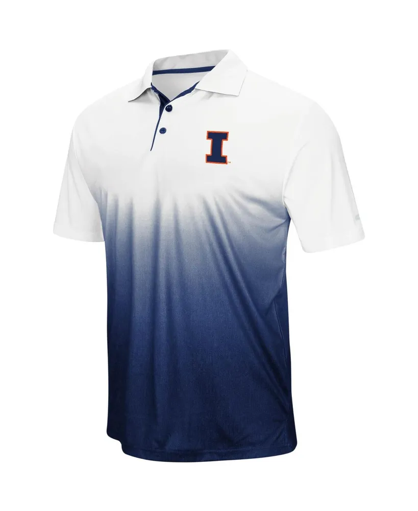 Men's Colosseum Navy Illinois Fighting Illini Magic Team Logo Polo Shirt