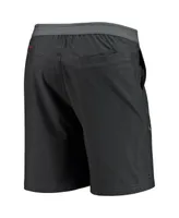 Men's Columbia Heathered Charcoal Florida State Seminoles Twisted Creek Omni-Shield Shorts