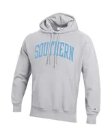 Men's Champion Gray Southern University Jaguars Tall Arch Pullover Hoodie