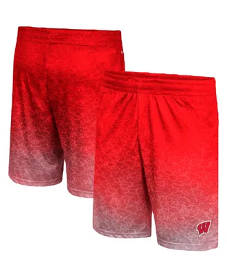 Men's Colosseum Red Wisconsin Badgers Walter Shorts