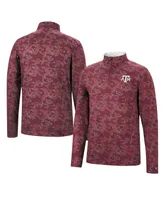 Men's Colosseum Maroon Texas A&M Aggies Tivo Quarter-Zip Jacket