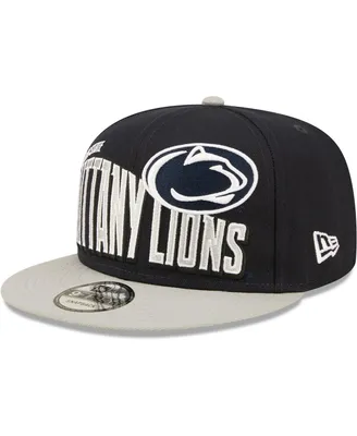 Men's New Era Navy Penn State Nittany Lions Two-Tone Vintage-Like Wave 9FIFTY Snapback Hat